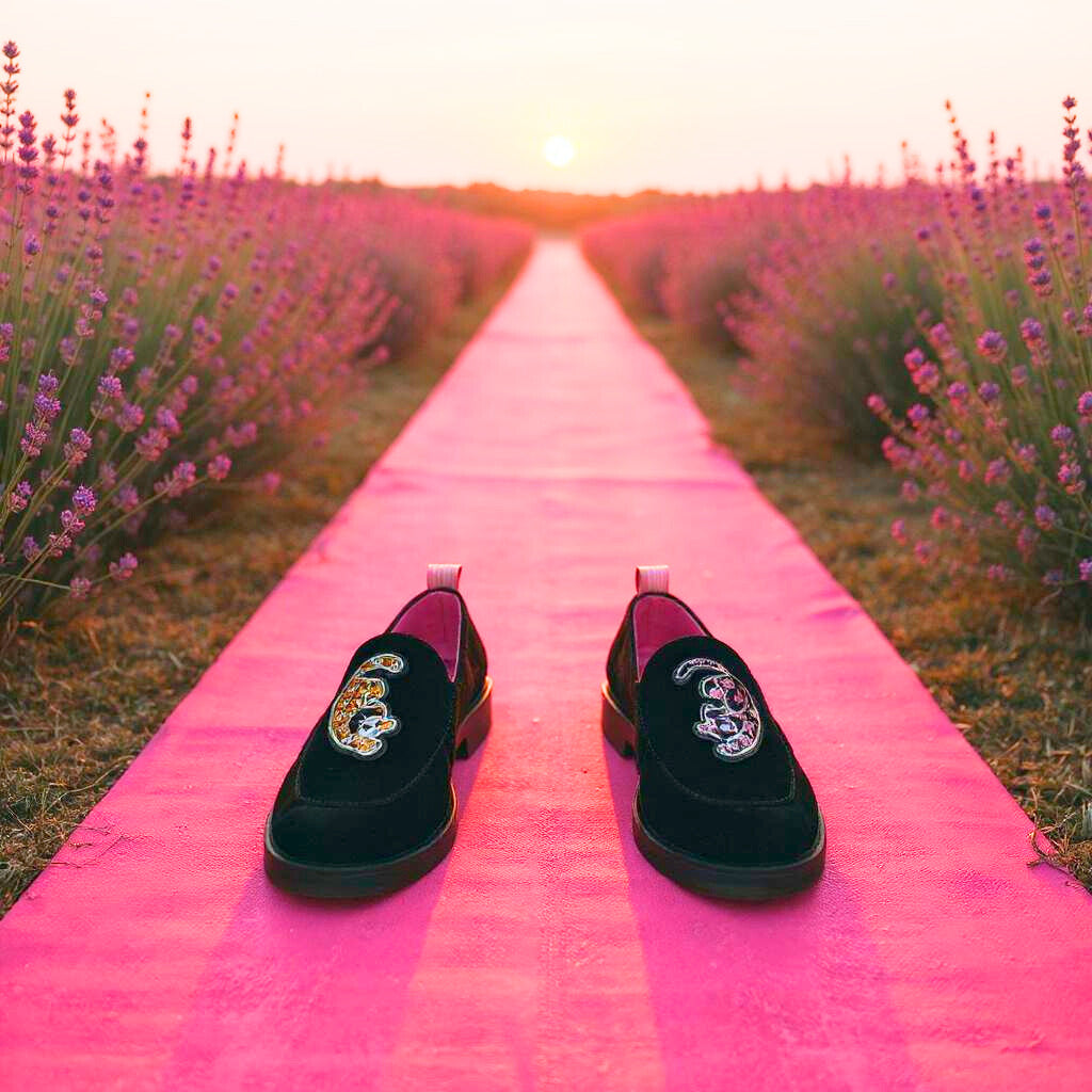 LAVENDER 貼り付けシューズセット